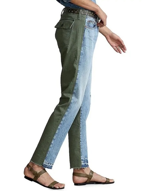 Polo Ralph Lauren Denim - Polo Ralph Lauren NWOT Avery Hybrid Boyfriend Blue Olive Green Pants Jeans (27R)